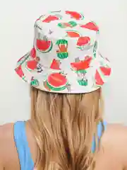 Кораллово-розовый панама двусторонняя