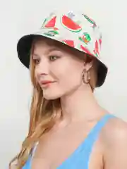 Кораллово-розовый панама двусторонняя