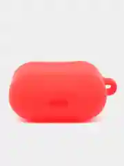 Красный силиконовый чехол для наушников, красный, AirPods 2, с карабином, подходит на 1 версию