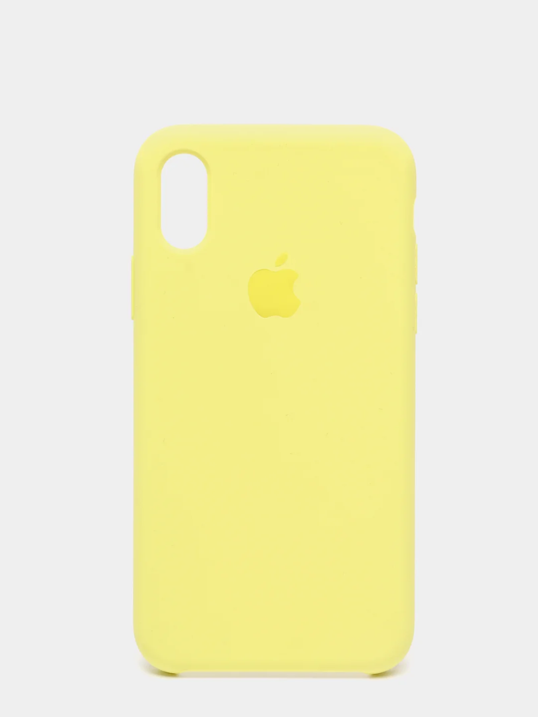 Желтый чехол Silicone Case для iPhone X/XS силиконовый