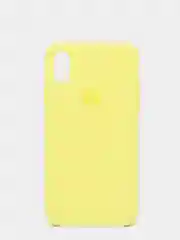Желтый чехол Silicone Case для iPhone X/XS силиконовый