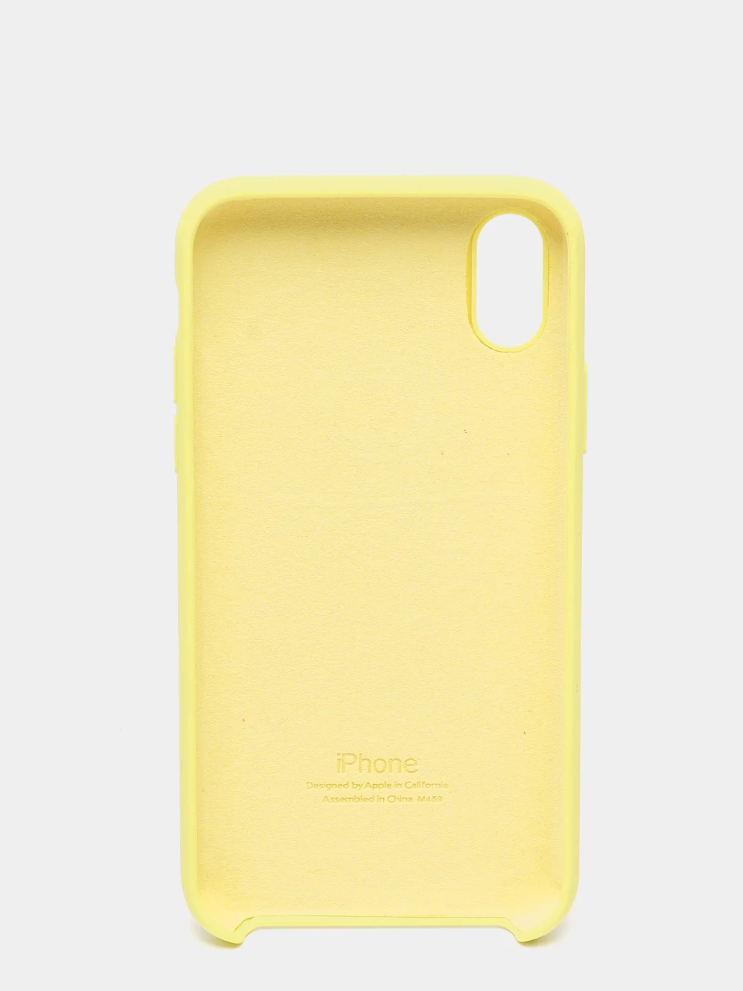 Желтый чехол Silicone Case для iPhone X/XS силиконовый