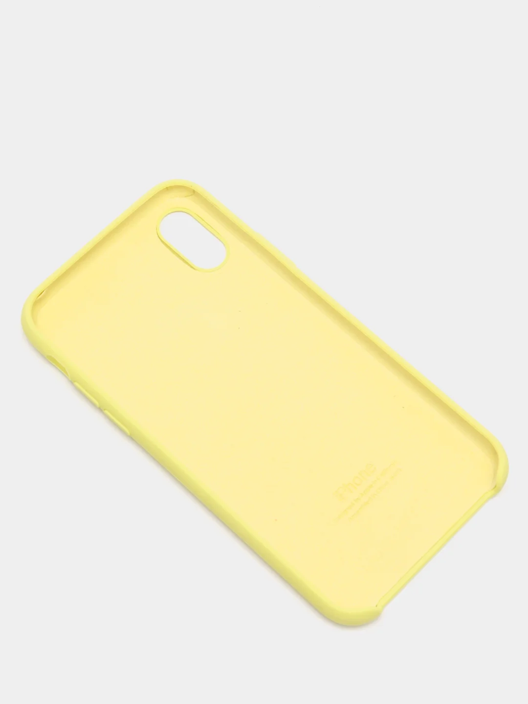 Желтый чехол Silicone Case для iPhone X/XS силиконовый