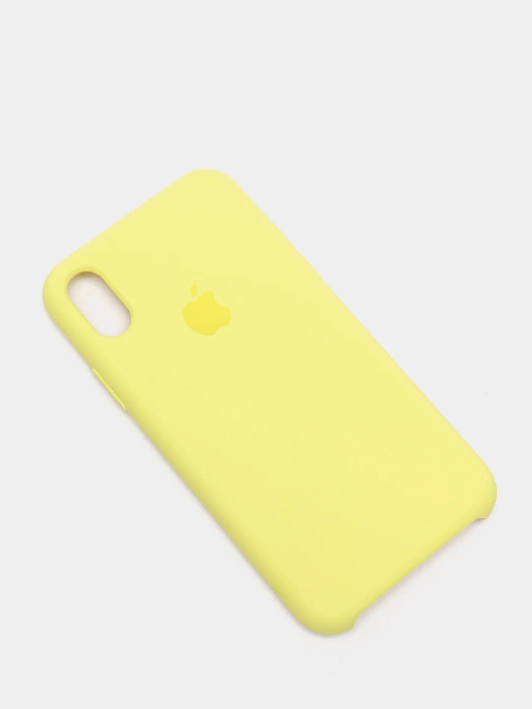 Желтый чехол Silicone Case для iPhone X/XS силиконовый