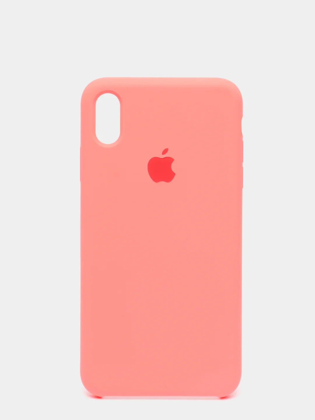 Кораллово-розовый чехол Silicone Case для iPhone XS Max