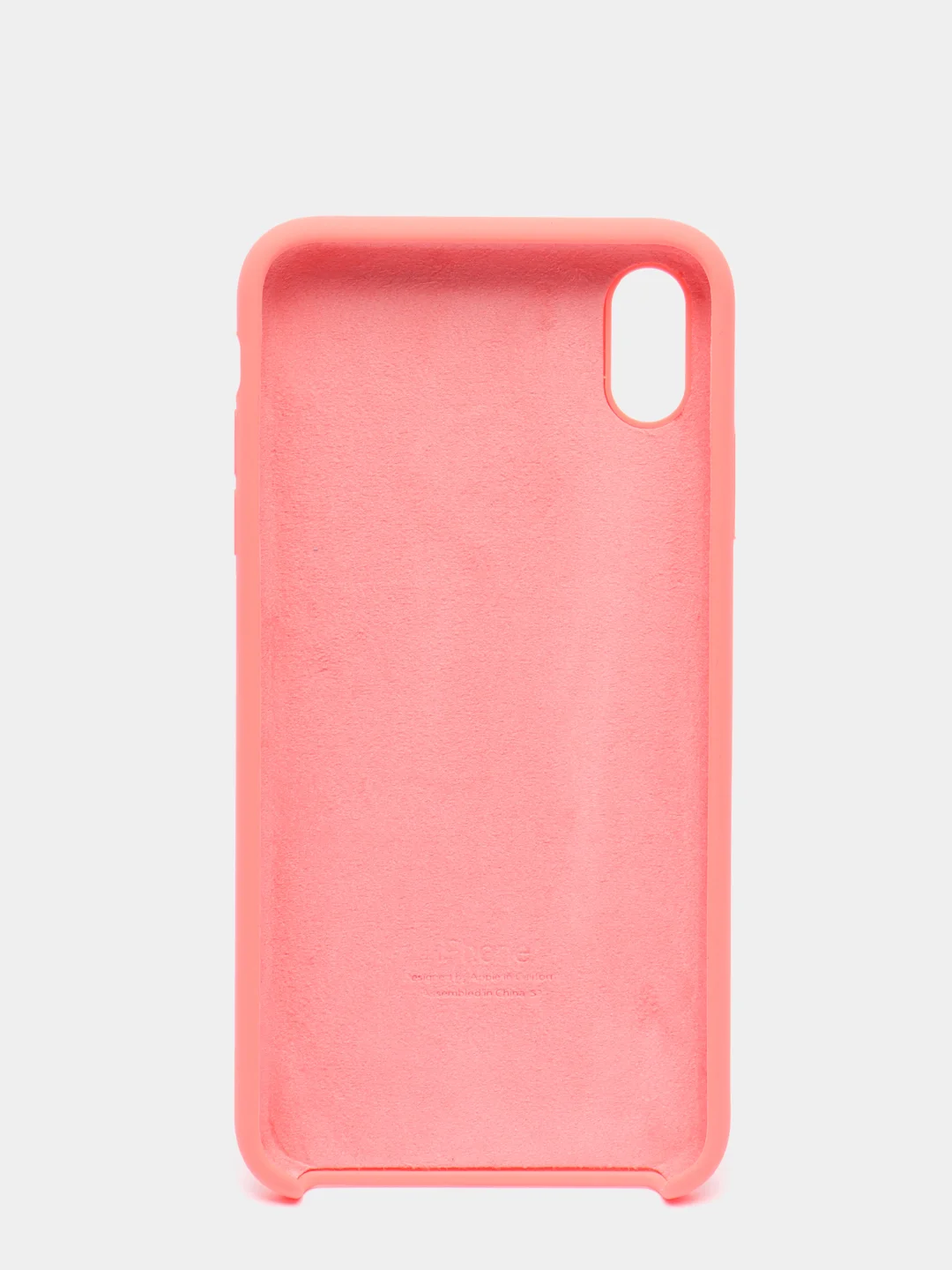 Кораллово-розовый чехол Silicone Case для iPhone XS Max