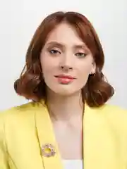 Алый брошь на булавке