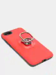 Красный чехол Honor 7A /7A Prime / 7S / Huawei Y5 2018 /Y5 Lite /Y5 Prime, с металлическим кольцом