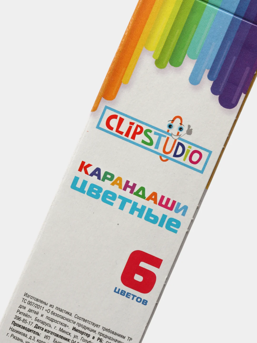 Карандаши ClipStudio 6 цветов шестигранные заточенные