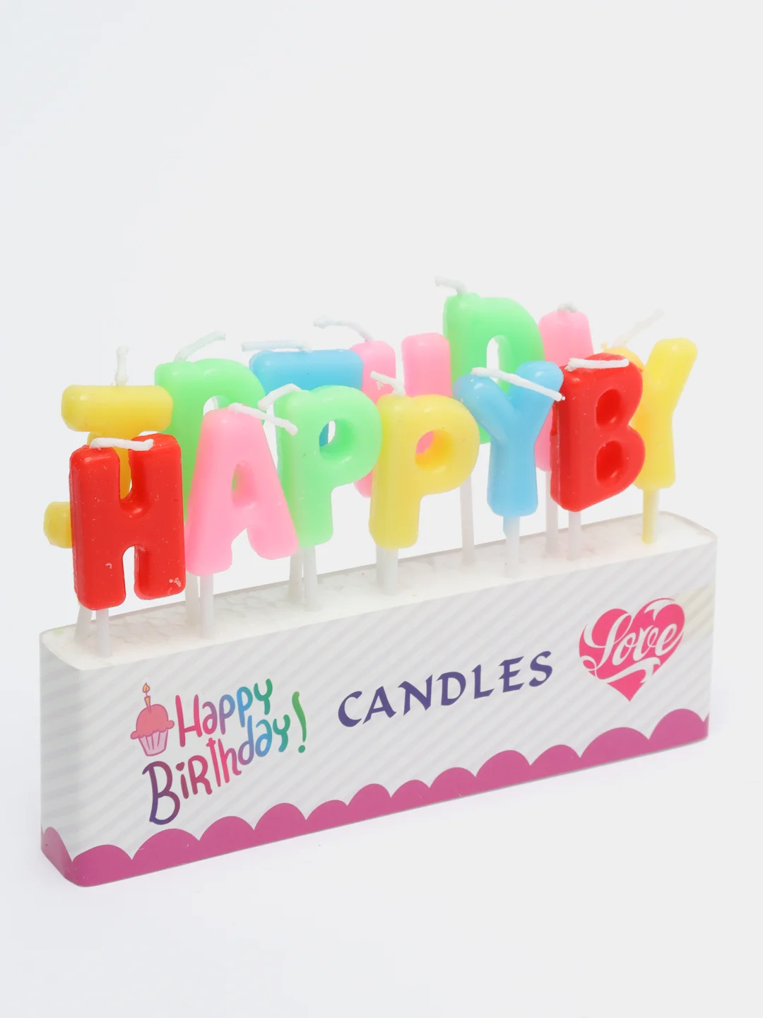Цветные свечи Happy B-Day