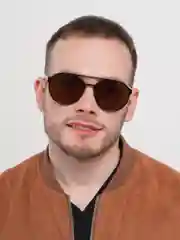 Коричневый мужские солнцезащитные очки M