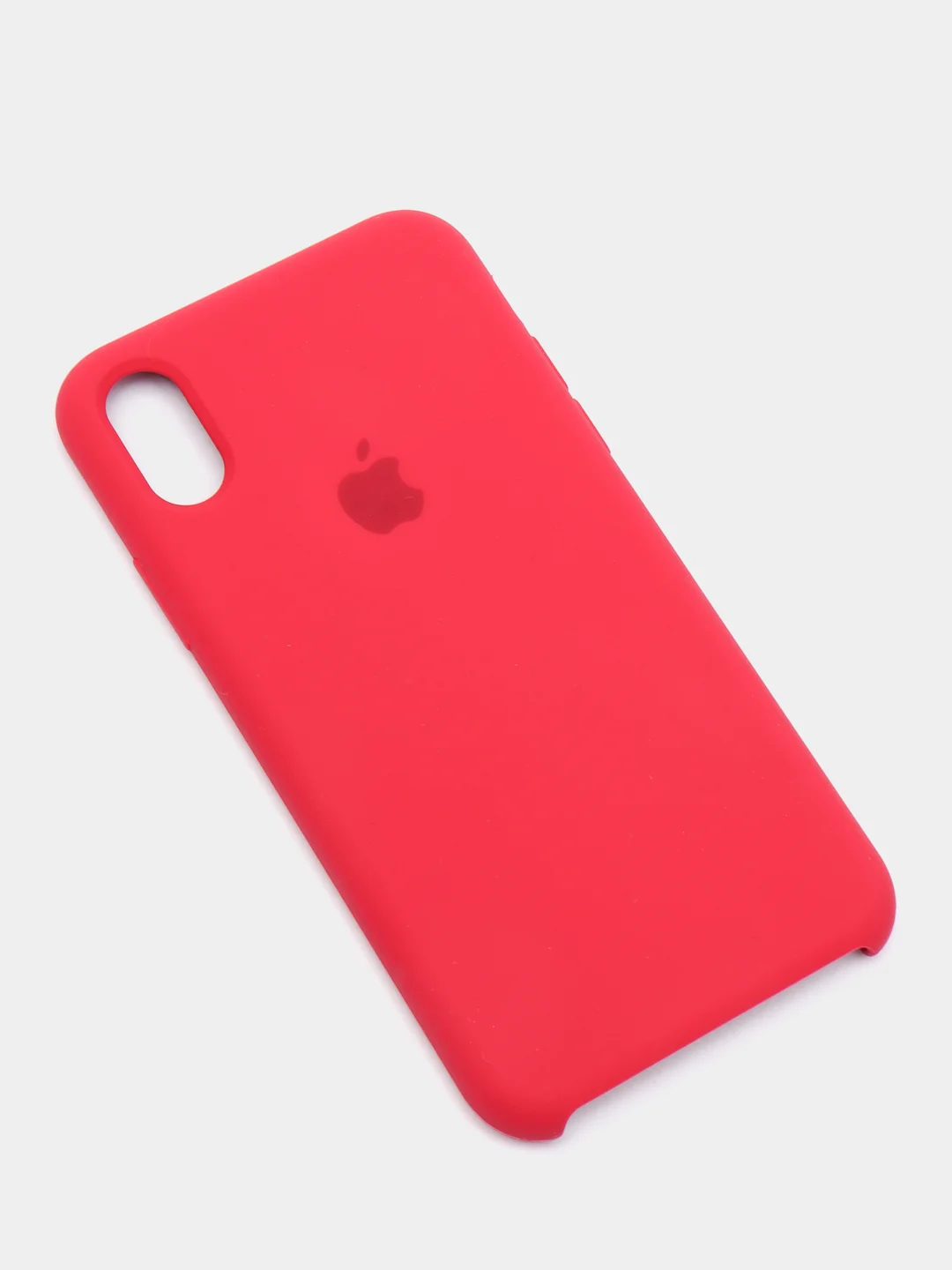 Багровый чехол Silicone Case для iPhone X/XS силиконовый