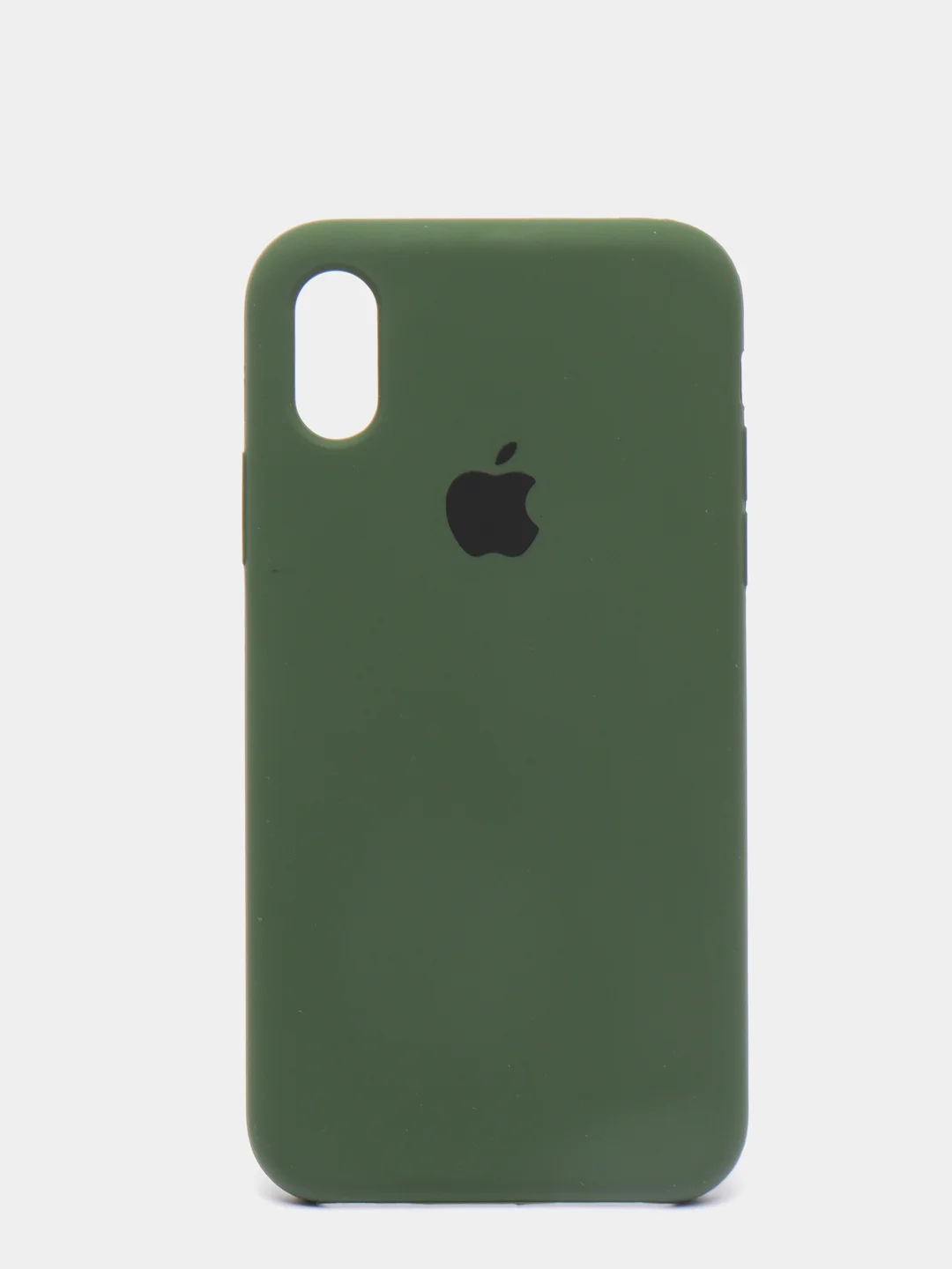 Лесной зеленый чехол Silicone Case для iPhone X/XS силиконовый
