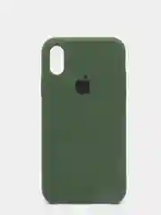 Лесной зеленый чехол Silicone Case для iPhone X/XS силиконовый