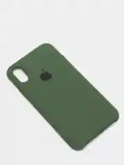 Лесной зеленый чехол Silicone Case для iPhone X/XS силиконовый