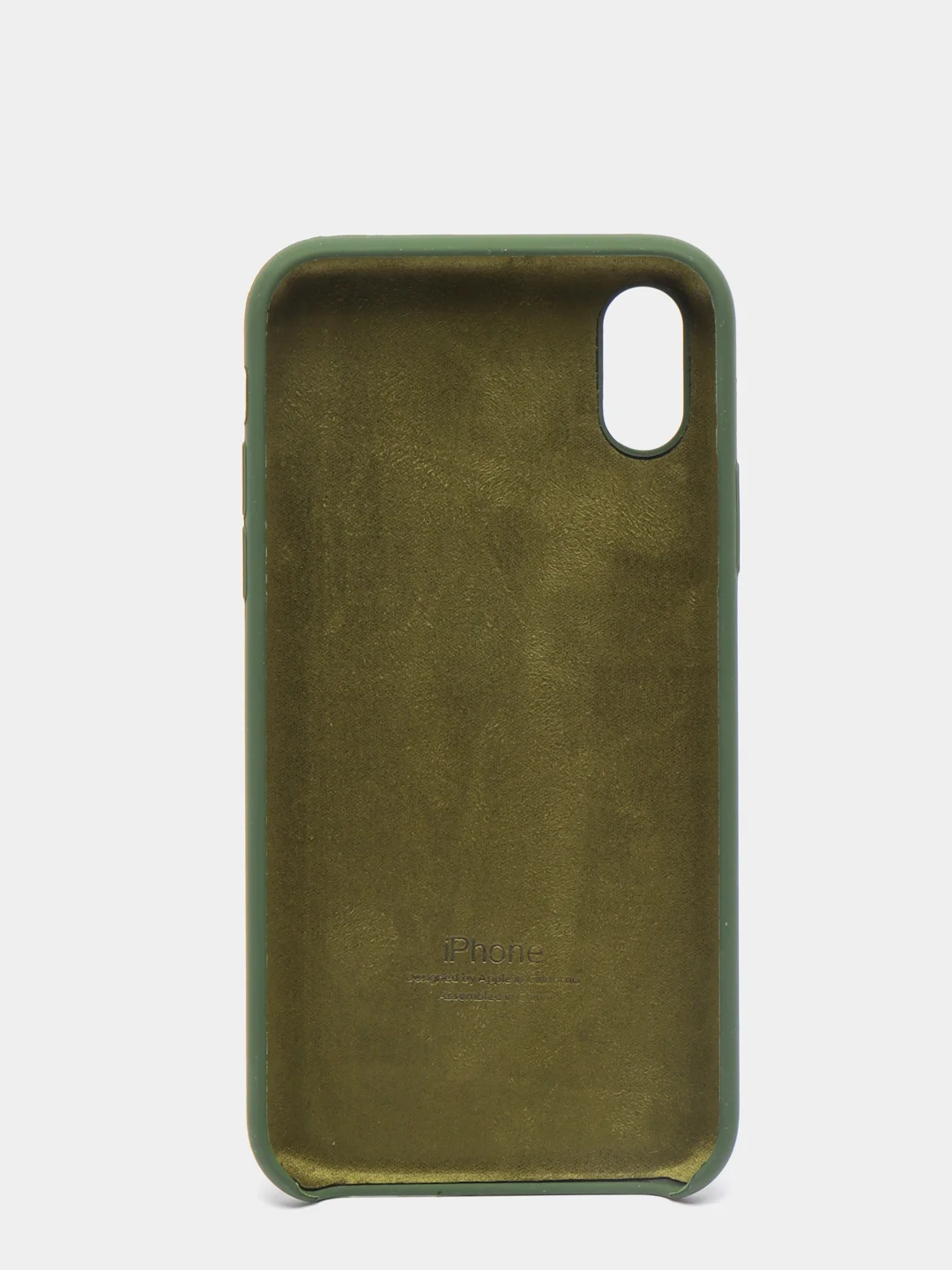 Лесной зеленый чехол Silicone Case для iPhone X/XS силиконовый