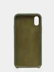 Лесной зеленый чехол Silicone Case для iPhone X/XS силиконовый