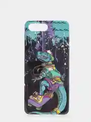 Тёмно-бирюзовый чехол Huawei Honor 10, Хуавей Хонор 10 силиконовый с рисунком