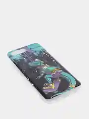 Тёмно-бирюзовый чехол Huawei Honor 10, Хуавей Хонор 10 силиконовый с рисунком