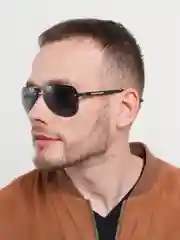 Черный мужские солнцезащитные очки для вождения и спорта