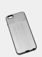 Серый чехол iPhone 7 / 8 / SE 2020, 7 Plus / 8 Plus, 6/6s, 6 Plus / 6s Plus силиконовый металлик