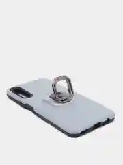 Серый чехол Huawei P Smart Z / Honor 9X / 9X Premium, без выреза для отпечатка, с кольцом