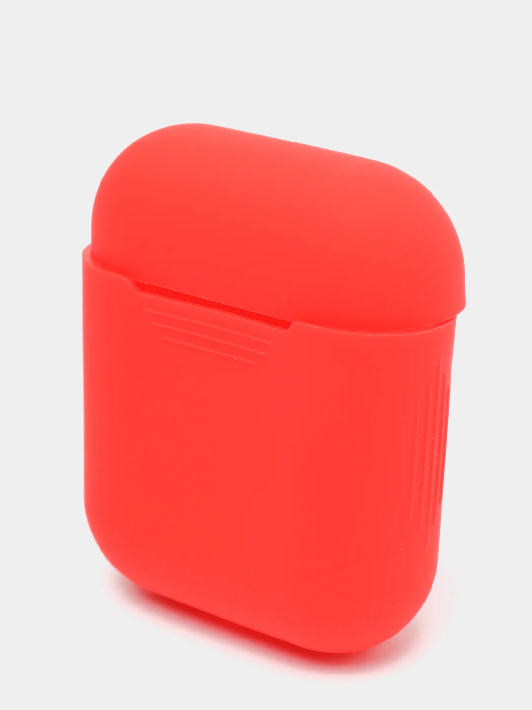 Красный чехол для Airpods 2, Airpods 1, силикон