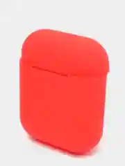 Красный чехол для Airpods 2, Airpods 1, силикон