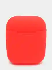 Красный чехол для Airpods 2, Airpods 1, силикон
