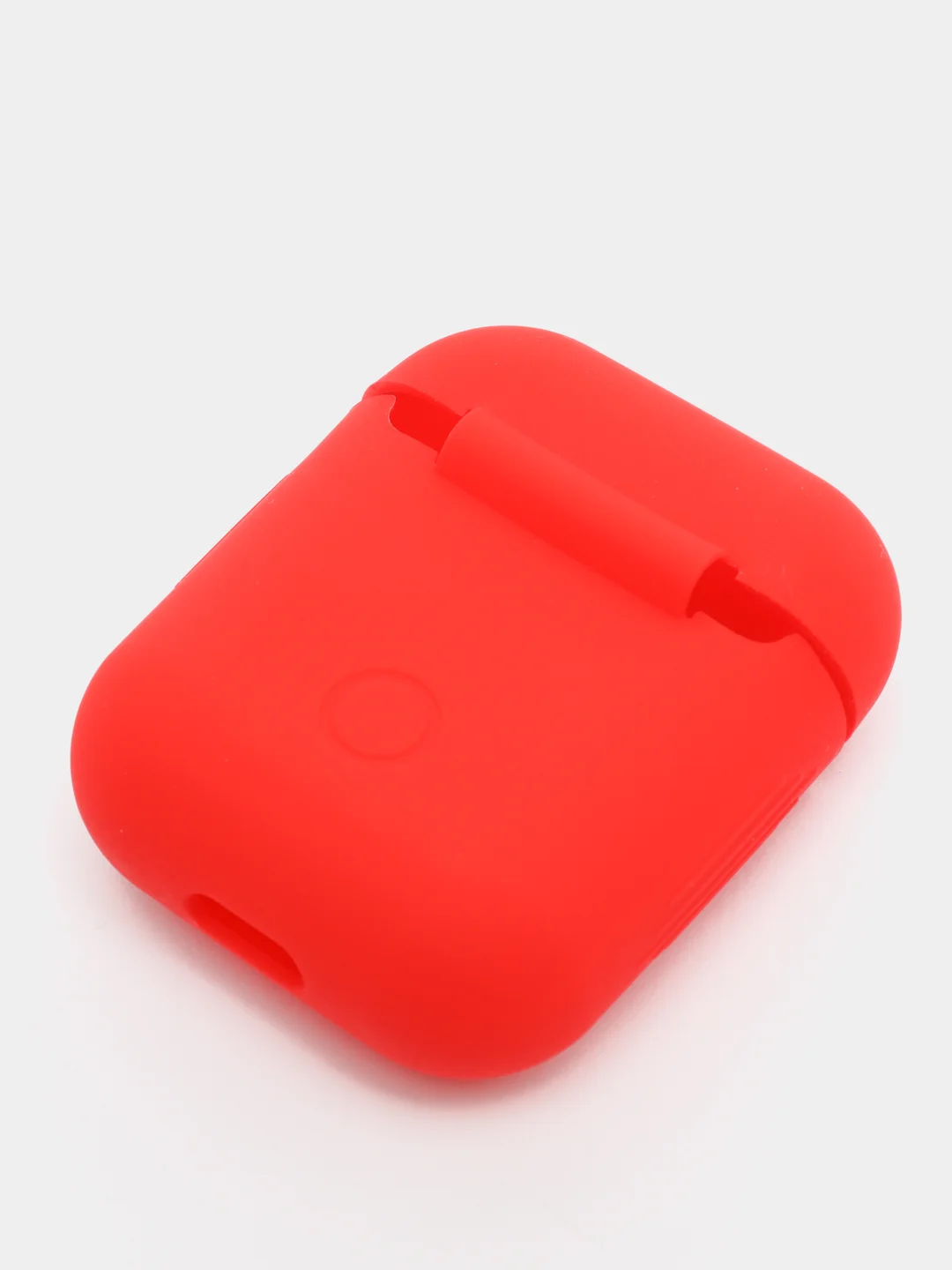 Красный чехол для Airpods 2, Airpods 1, силикон