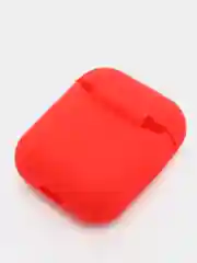 Красный чехол для Airpods 2, Airpods 1, силикон