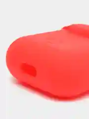 Красный чехол для Airpods 2, Airpods 1, силикон