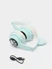 Беспроводные Bluetooth-наушники с кошачьими светящимися ушками, VZV-23M