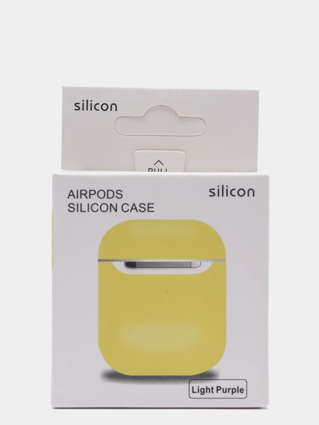 Желтый чехол для Airpods 2, Airpods 1, силикон