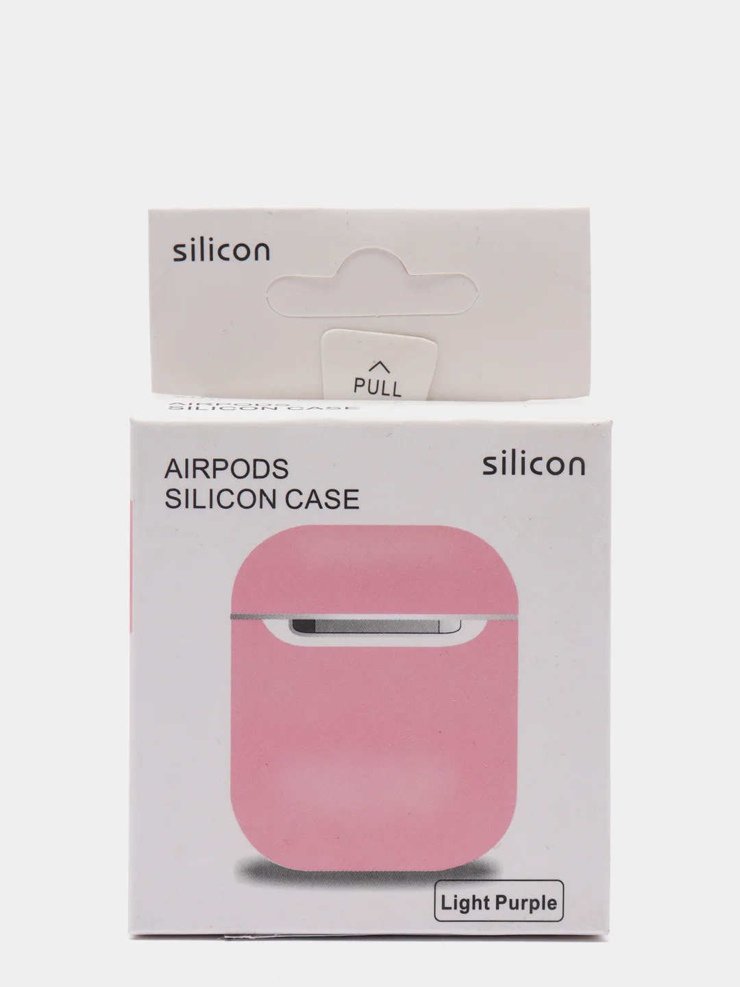 Розовый чехол для Airpods 2, Airpods 1, силикон