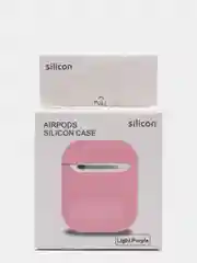 Розовый чехол для Airpods 2, Airpods 1, силикон