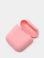 Розовый чехол для Airpods 2, Airpods 1, силикон