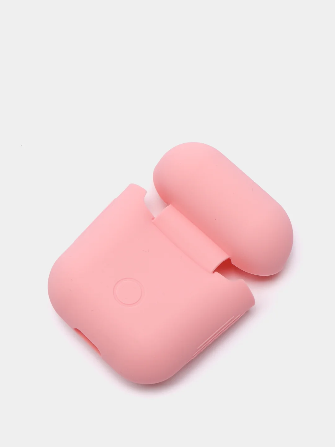 Розовый чехол для Airpods 2, Airpods 1, силикон