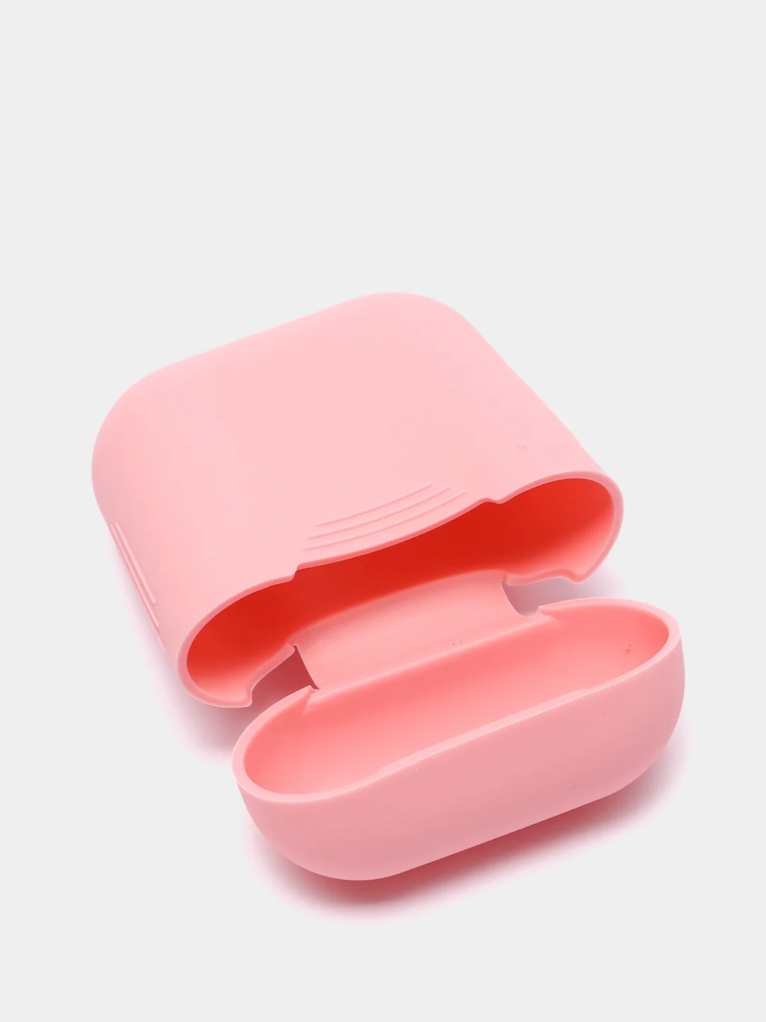 Розовый чехол для Airpods 2, Airpods 1, силикон