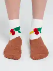 Молочный детские тёплые носки из флиса