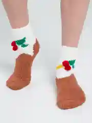 Молочный детские тёплые носки из флиса