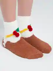Молочный детские тёплые носки из флиса
