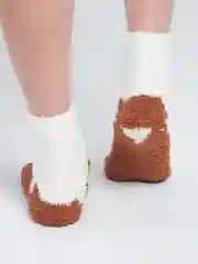 Молочный детские тёплые носки из флиса