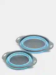 Складной силиконовый дуршлаг