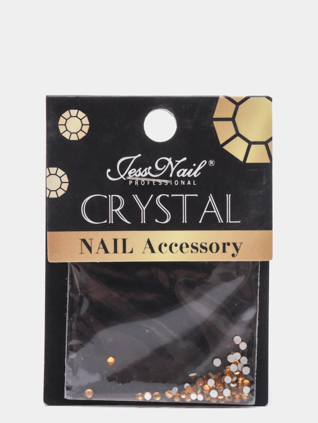 Светло-жёлтый jess NAIL Стразы для дизайна ногтей, 30 шт пакет
