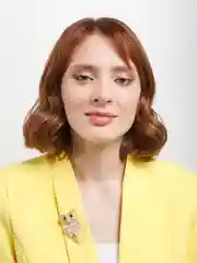 Бежевый брошь на булавке