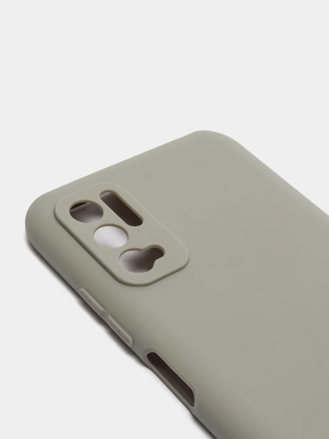 Серый чехол силиконовый Xiaomi Redmi Note 10T / POCO M3 Pro, матовый, цветной