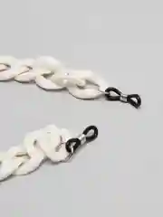 Белый цепочка для очков объемная, 3 цвета