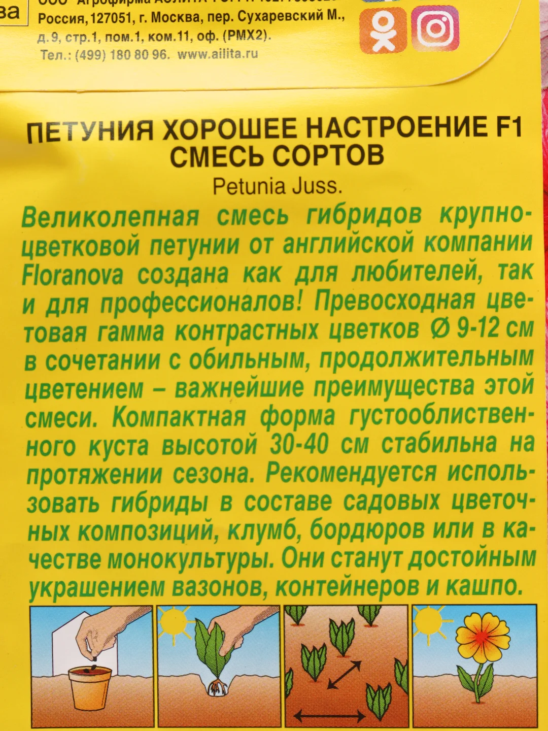 Петуния Хорошее настроение (семена,цветы)