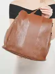 Коричневый рюкзак женский